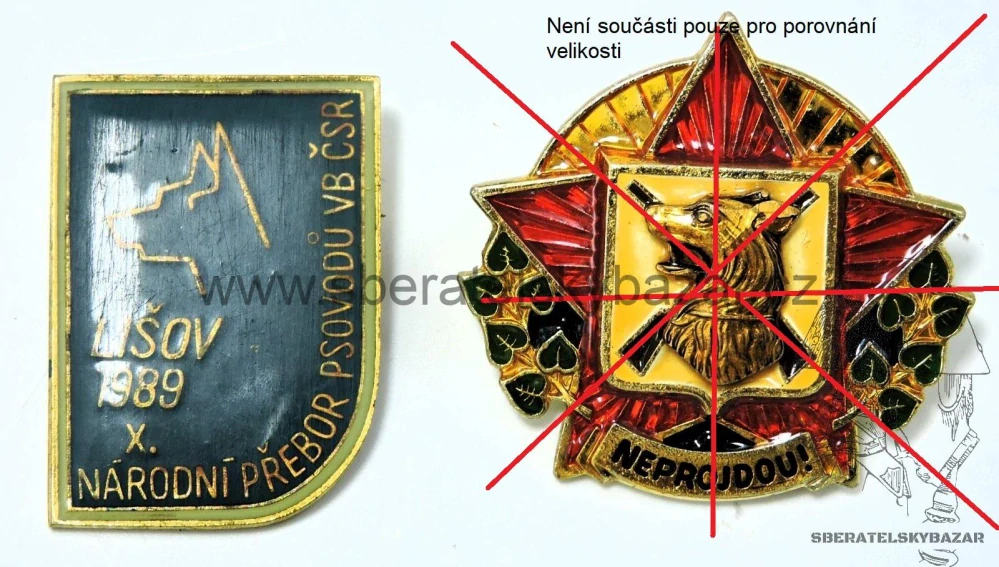 Velký odznak přebor Psovodů VB ČSR 1989 - Lišov 