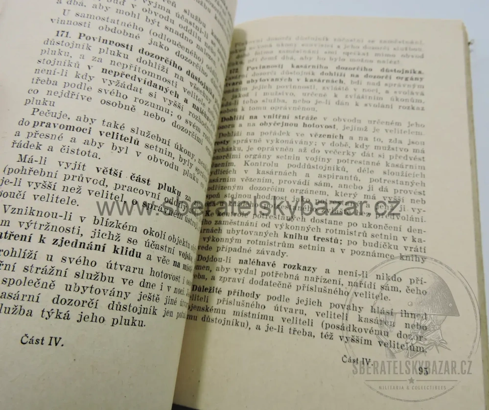 Čs. vojenský předpis – Vojenský služební řád – Naše vojsko – poválečný
