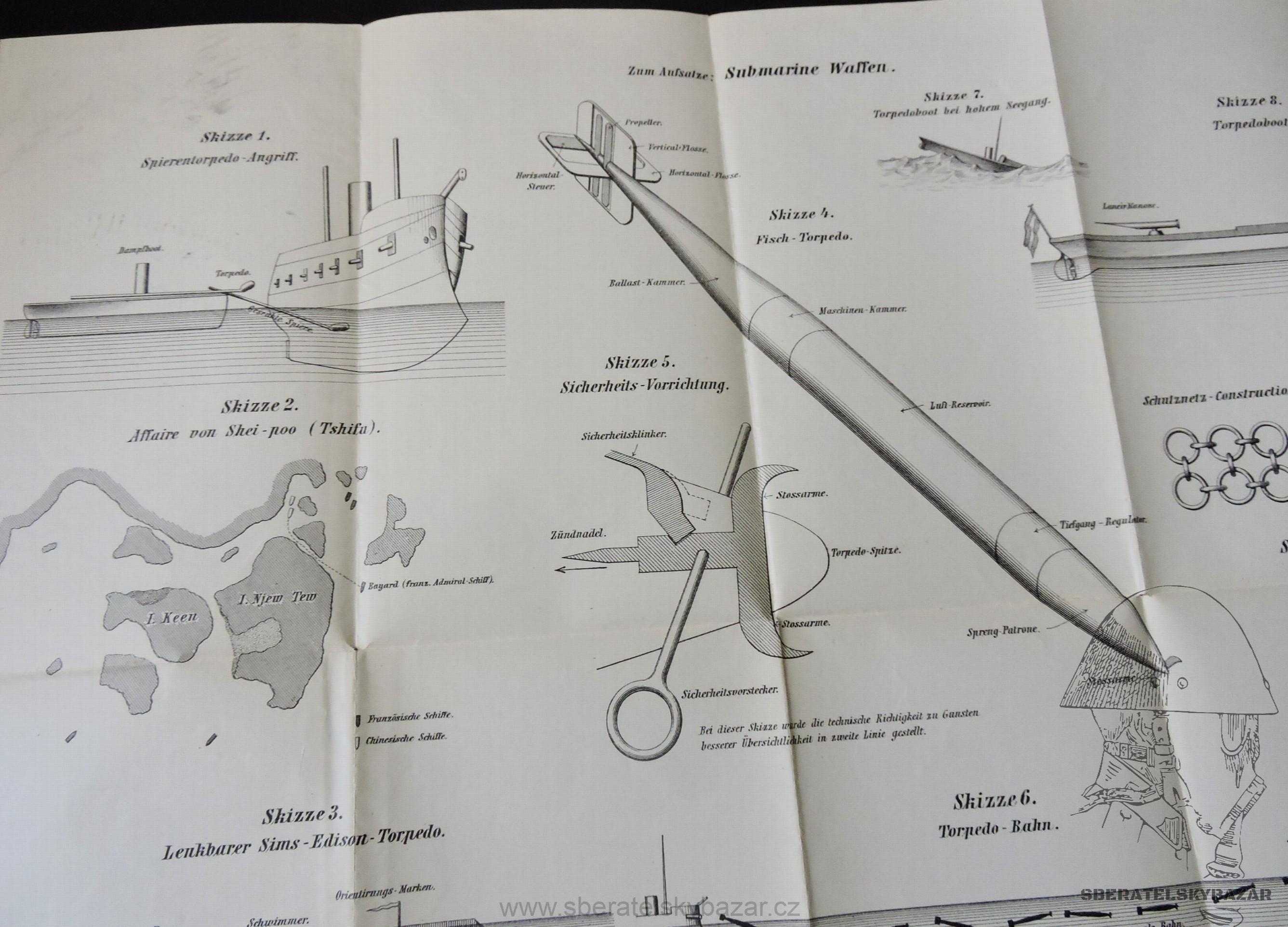 Plakát RU - Submarine Waffen - Razítko Terezín