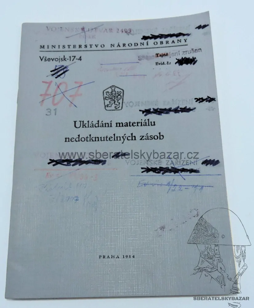 Originál Ukládání materiálu nedotknutelných zásob 