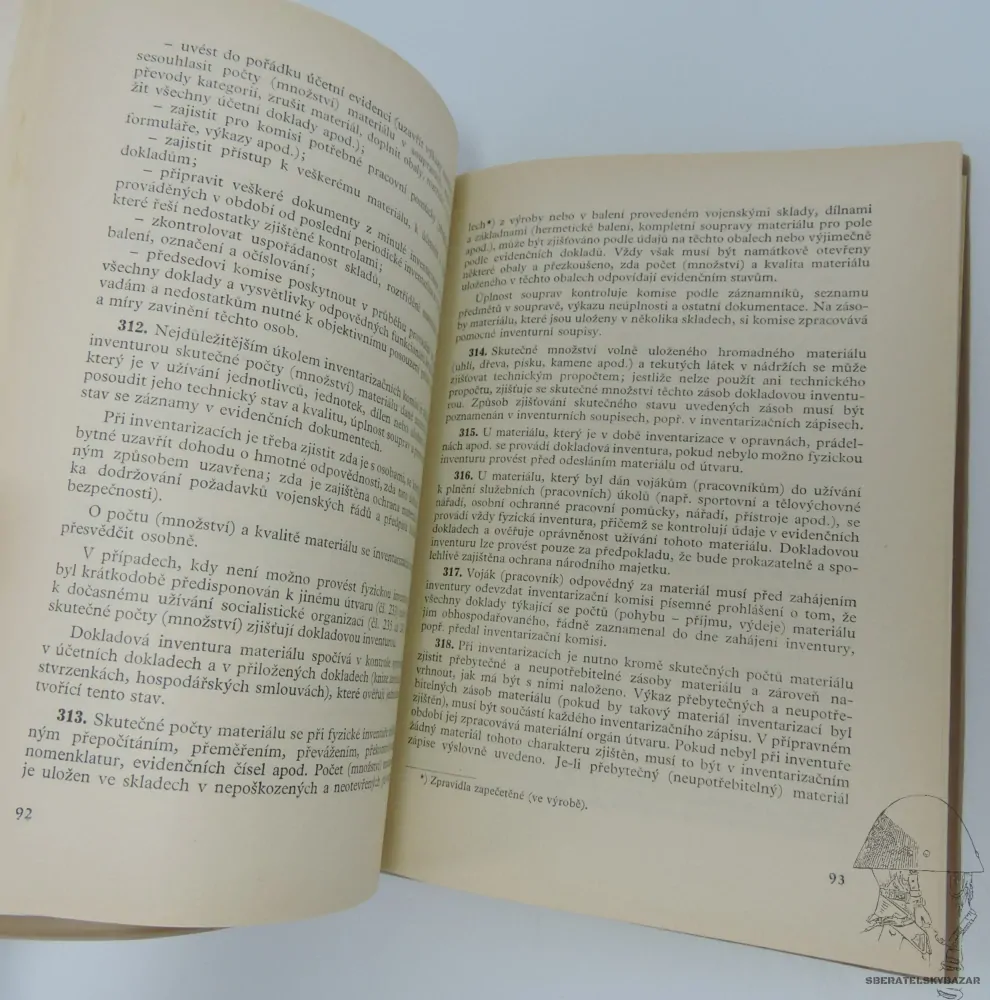 Originál předpis Hospodaření s materiálem v ČSLA 