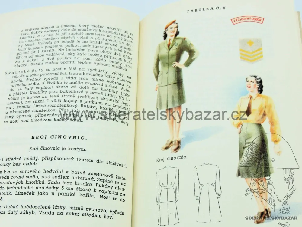 Stejnokroje pro všechy složky Junáka - 1947 - Originál 