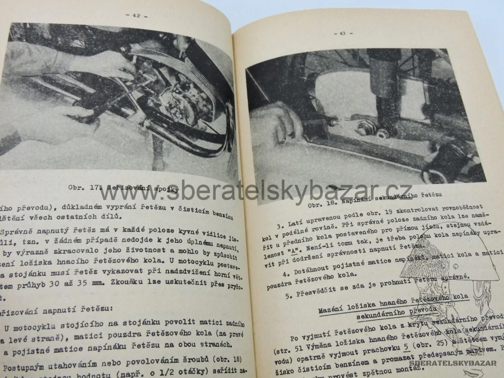  Předpis Jawa 350 - originál ČSLA 