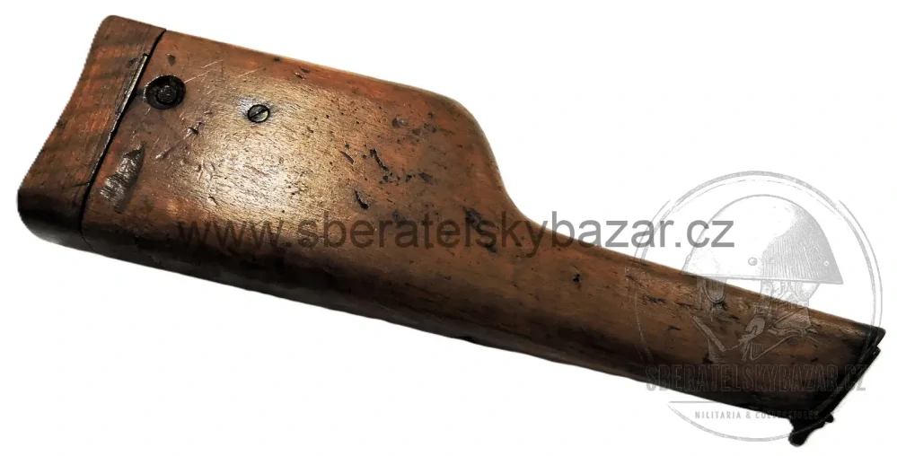 Mauser C96 – originální pažba/pouzdro + kožený postroj A.PH. HOFFMANN