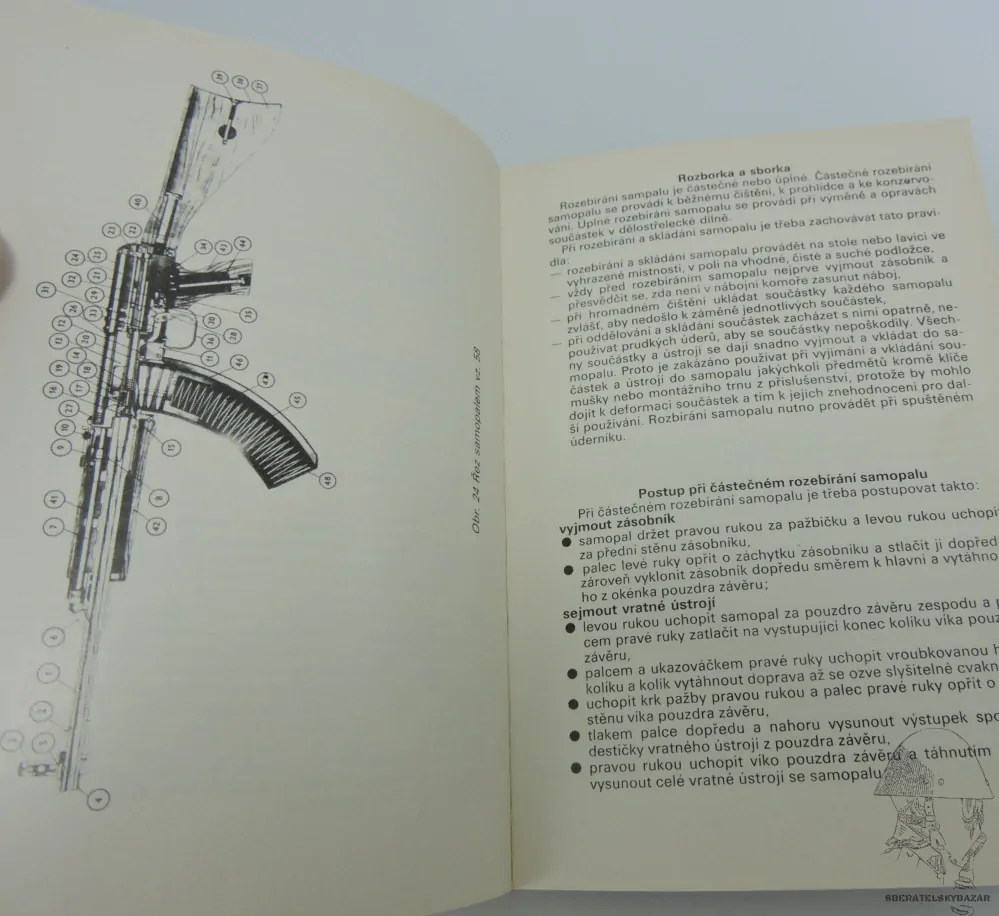 	 Originál příručka bojová příprava SNV - 1984 