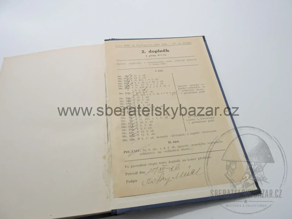 Nauka o proviantu – I. díl (text) – služební předpis československé ar 