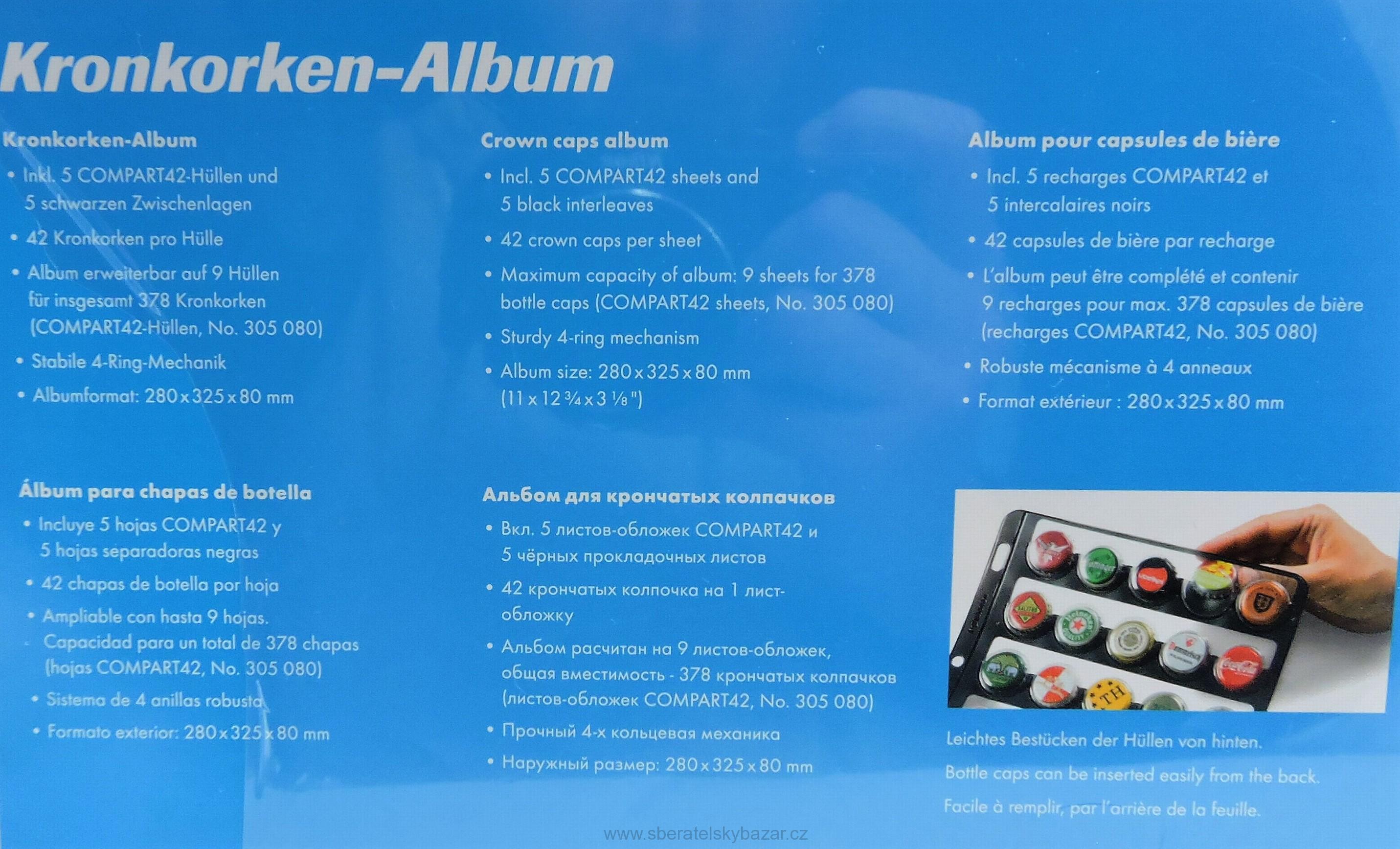 Album na korunkové zátky / knoflíky 