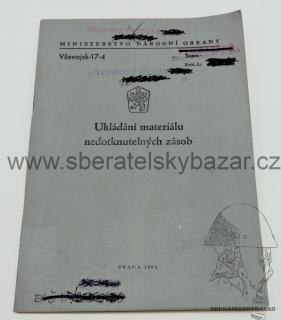 Originál Ukládání materiálu nedotknutelných zásob 