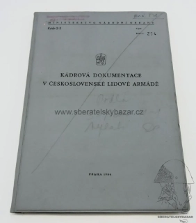 	 Originál předpis Kádrová dokumentace v ČSLA - A4 