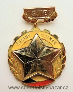 Čestný odznak SNB - poškozený