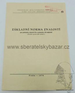 	 Originál příručka Znalosti jednotky služeb Civilní obrany 