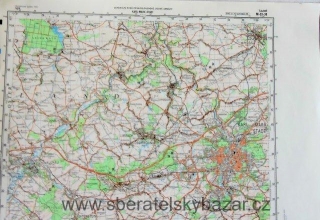Mapa generálního štábu ČSLA  -  KARL-MARX-ST 1 : 100 000ADT