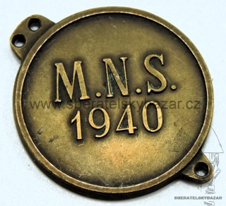  Medaile Lyžování M.N.S - 1940 Protektorát 