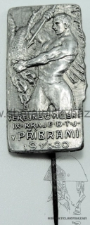 Oznak veřejné cvičení v Píbrami 1920 
