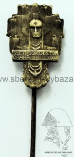 Odznak Slet Sokolstva 1912 miniatura 