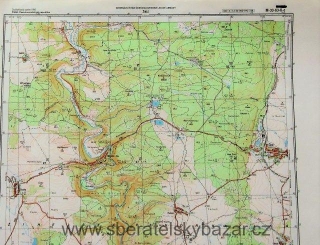 Mapa generálního štábu ČSLA  -  ŽIHLE 1 : 25 000