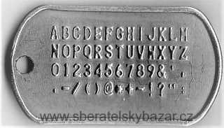 Ražba 1ks US identifikační známky 