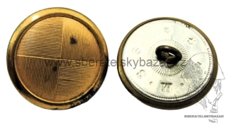 Zlatý knoflík policejního úředníka MSS - 25mm
