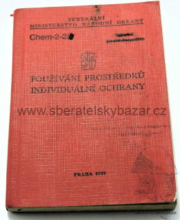 Originál Předpis ČSLA - Používání prostředků individuálních prostředků ochrany 