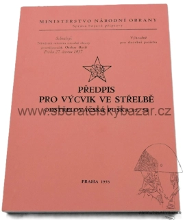 Předpis výcvik ve stelbě OPU vz.54 Odstřelovací pušk - reprint/replika