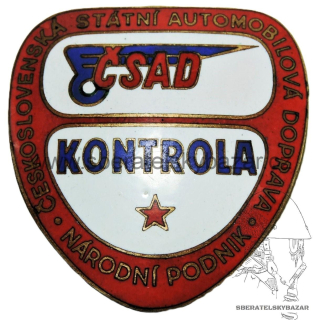  Odznak/Placka - Kontrola ČSAD - Číslovaný 