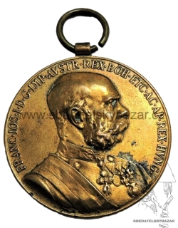 Jubilejní medaile 1898 k příležitosti 50 let panování Františka Josefa 