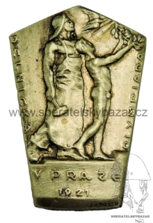 Odznak dělnická olympiáda v Praze 1921 