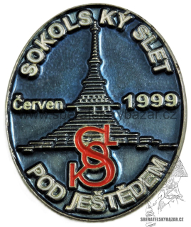 odznak sokolský slet pod Ještědem 1999 