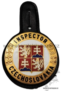 Služební placka ČSA - INSPECTOR CZECHOSLOVAKIA - Číslovaný 