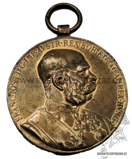 Jubilejní medaile 1898 k příležitosti 50 let panování Františka Josefa 