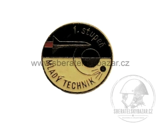 ČSSR odznak Mladý technik – 1. stupeň