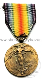 Belgie – Vítězná medaile 1914–1918 – Interallied Victory Medal – WWI