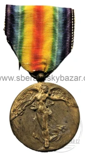 Belgie – Vítězná medaile 1914–1918 – Interallied Victory Medal – WWI 