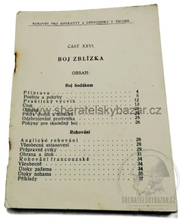 Čs. vojenský předpis – Boj zblízka – boj bodákem a rohování