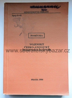 Pomůcka AČR - Vojenský Česko-Anglický spojovací slovník