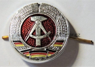 Čepicový odznak - NVA Kokarde für Schirmmützen silber