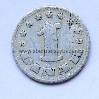Jugoslávie, 1 dinar 1953