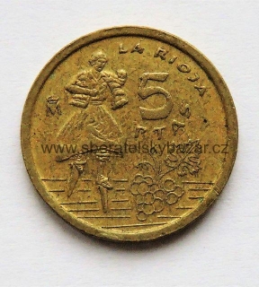 Španělsko - 5 pesetas, 1996 La Rioja
