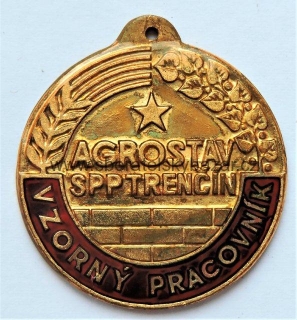 Medaile Agrostav SPP Trenčín - Vzorný Pracovník 