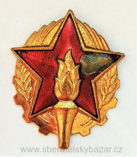 Hasičský čepicový odznak velký - poškozený