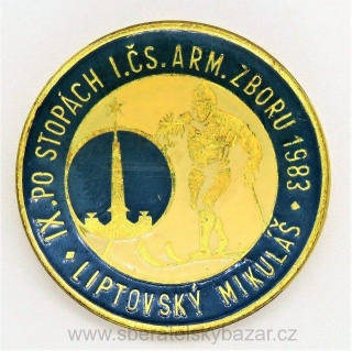 Odznak IX. Po stopách I. ČS ARM. ZBORU 1983 - Liptovský Mikuláš 