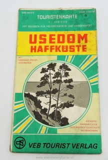Turistická mapa USEDOM HAFFKUSTE cca.1965