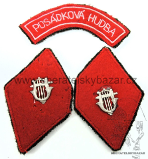 Výložky a nášivka ČSFR posádková hudba 